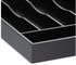 Relaxdays Schubladen Ordnungssystem Bambus mit 5 Fächern HBT4,5x34x25 cm Schwarz (10047502)