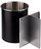 APS Besteckbehälter drehbar Ø 13 cm H16,5 cm Edelstahl Schwarz (11748)