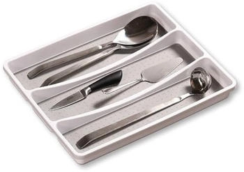 Kesper Besteckeinsatz Kunststoff (PP) B33,5xT41x4,5 cm Weiß/Grau (30094)