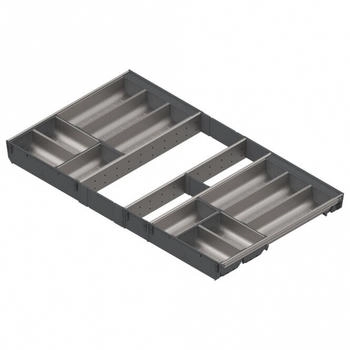 Blum Schubladenauszüge Schalen-Set ORGA-LINE, 900mm 500mm, für TANDEMBOX Schubkasten, staubgrau, vollausfüllend