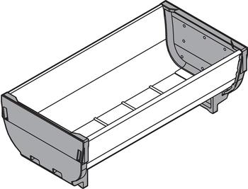 Blum ORGA-LINE Schubladenauszug, Grau, Metall, Seitliche Montage, 176 x 88 x 60 mm