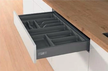 Hettich ArciTech OrgaTray 440 unststoff anthrazit Breite 401-450 mm Tiefe 370-440 mm
