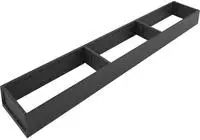 BLUM AMBIA-LINE Schubkastenrahmen schmal - oriongrau matt , 650 mm