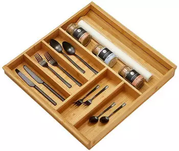 Sotech Orga-Box-1 Besteckeinsatz Bambus 6 F&auml;cher 519x473mm (Orga-Box-1)