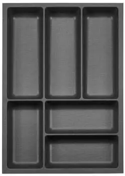 Sotech Orga-Box 3 Besteckeinsatz f&uuml;r Nobilia K&uuml;chen 473x341mm, Anthrazit Canvas (Orga-Box-3)