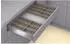 Blum Ambia-Line Schubkastenrahmen schmal 472x100x50mm Nebraska Eiche Stahl (09278001)