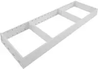 BLUM AMBIA-LINE Schubkastenrahmen breit - Stahldesign - 622 mm , seidenwei&szlig;...