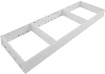 Blum Ambia-Line Schubkastenrahmen breit, Stahl seidenwei&szlig; matt, 622x200x50mm (04468538)