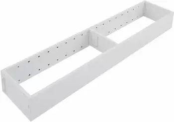 Blum AmbiaLine Schubkastenrahmen schmal mit Trenner 522x100x50mm, seidenwei&szlig; (04659446)
