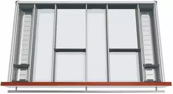 Blum ORGA-LINE Facheinteilungs-Set 900mm Korpusbreite, 550mm Nennl&auml;nge (06749300)