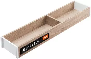 Blum Ambia-Line Schubkastenrahmen schmal 472x100x50mm Bardolino Eiche Stahl (04542306)