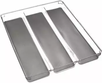 Paris Prix Besteckkasten 3 F&auml;cher 40cm Grau (FIVE23-146503)