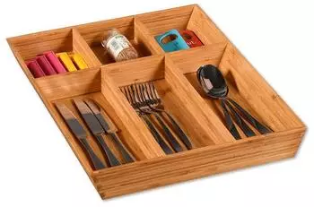 Kesper Besteckkasten Bambus, braun, 35x43x5cm (58088 13)