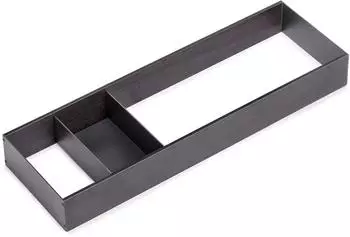 Emuca Schubladenorganisator 150x470mm Stahl und Holz anthrazit (3069135)