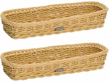 Westmark Saleen-Edition Besteckkorb rechteckig, Synthetikfaser, beige (020169301E3)