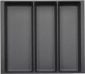 Sotech Orga-Box 3 Besteckeinsatz für Nobilia Küchen, anthrazit, 473x491mm