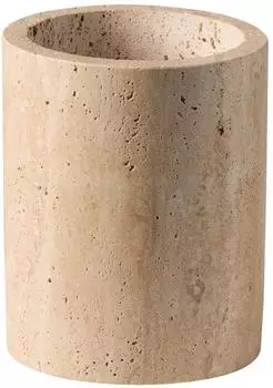 APS TRAVERTINE Besteckhalter Travertin Ø11cm, H13,5cm (11756)