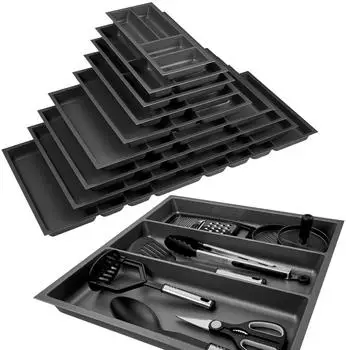 Sotech Orga-Box 2 Schubladeneinsatz Canvas-Struktur 462mm Tiefe für Nobilia 60cm