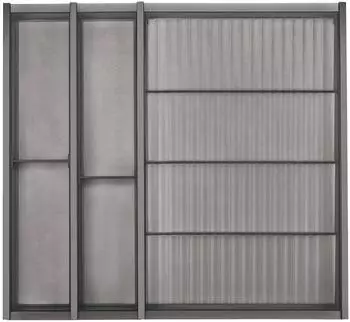 Sotech Cuisio Besteckeinsatz transluzent-graphitgrau für Legrabox, 600mm Breite (125015)