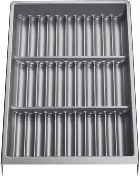 Sotech SEPARADO Gew&uuml;rzgl&auml;sereinsatz silbergrau genarbt, 300x474x51mm (SEPARADO)