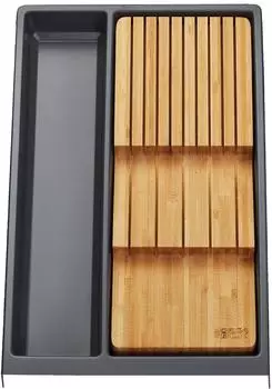 Sotech SEPARADO Individual Schubladeneinsatz schiefergrau genarbt 300x474x51mm inkl. Messereinsatz (135259)