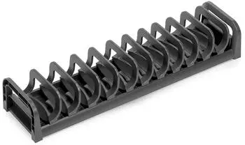 Emuca Orderbox Tellerhalter für Schublade 120x470mm, Aluminium und Kunststoff, anthrazit (3069435)