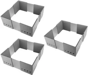 Sotech CuisioFlex Organisationsrahmen 3er-Set, stufenlos verstellbar, aluminiumgrau/weiß transluzent