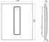 Chrom Matt (H9091010070001): Laufen AU101 INEO für Urinal 125x10x145mm H909101