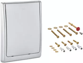 GROHE Abdeckplatte f&uuml;r WC-Drucksp&uuml;ler Wandeinbau mattchrom (43179P00)