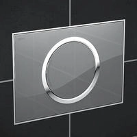 Mepa Bet&auml;tigungsplatte MEPAZERO 421856 2-Mengen Glas/silber