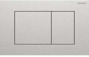Geberit Sigma40 Square geb&uuml;rstet easy-to-clean-beschichtet (115629FW1)