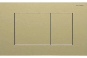Geberit Sigma40 Square messing geb&uuml;rstet easy-to-clean-beschichtet (115629QF1)