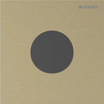 Geberit Typ 40 Urinal-Steuerung Netzbetrieb Round messingfarben / gebürstet easy-to-clean-beschichtet (116024QF1)