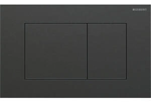 Geberit Sigma40 Square schwarzchrom / geb&uuml;rstet easy-to-clean-beschichtet (115629QD1)
