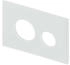 Tece TECEloop Blende für WC-Betätigungsplatte Glas weiß (9240671)