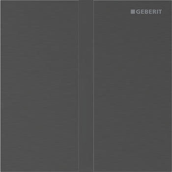 Geberit Typ 40 Urinalsteuerung Square mit elektrononischer Spülauslösung Netzbetrieb Schwarzchrom gebürstet (116227QD1)