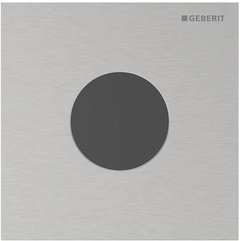 Geberit Typ 40 Urinalsteuerung Round mit elektrononischer Spülauslösung Batteriebetrieb Edelstahl (116034FW1)