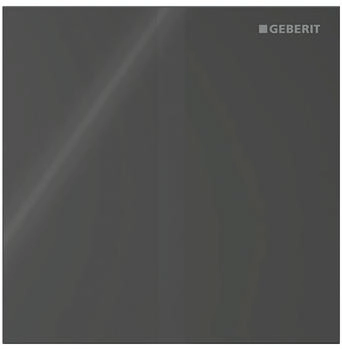 Geberit Typ 40 Urinalsteuerung Square mit elektrononischer Spülauslösung Netzbetrieb Glas schwarz (116227SJ1)