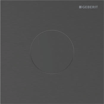 Geberit Typ 40 Urinalsteuerung Round mit elektrononischer Spülauslösung Netzbetrieb Schwarzchrom gebürstet (116024QD1)