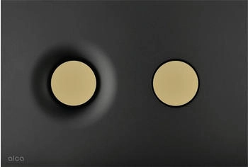 Alcadrain Dot.Dot. - Flächenbündige Steuerung mattschwarz/gold M1978-7