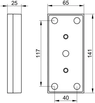 KEUCO Plan Care Abdeckplatte verchromt (35103010000)