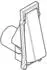 Geberit Highline Betätigungstaste mit Kolbengehäuse, pneumatische Urinal-Handauslösung, Chromstahl (240048001)