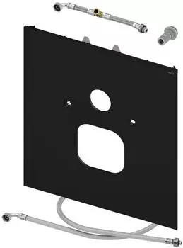Tece TECElux WC-Glasplatte f&uuml;r Dusch-WC, Glas schwarz (9650107)