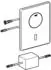 GROHE Abdeckplatte 42440 mit Drucktaste Chrom (42440000)