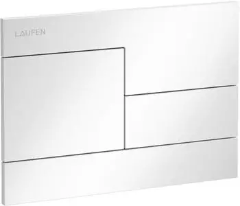 Laufen Ineo Skyline Bet&auml;tigungsplatte Zweimengenbet&auml;tigung Wei&szlig; Gl&auml;nzend (H9001180000001)