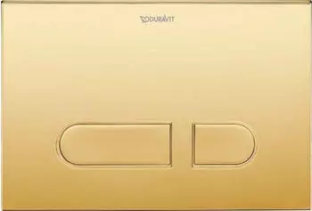 Duravit DuraSystem Bet&auml;tigungsplatte WC A1 21,7x10cm mechanisch Gold poliert (WD5001341001)