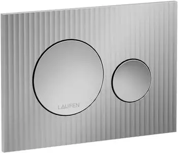 Laufen Moondance Ineo Bet&auml;tigungsplatte Zweimengenbet&auml;tigung Chrom Matt (H9001160070001)