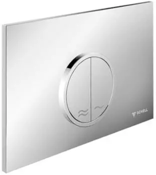 Schell CIRCUM WC-Bet&auml;tigungsplatte Zweimengensp&uuml;lung mattchrom (031196499)