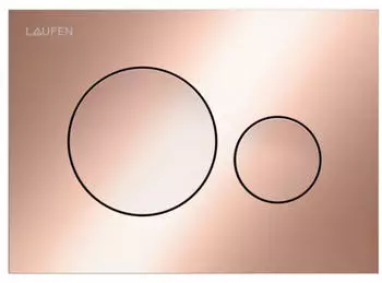 Laufen Ineo Moon Bet&auml;tigungsplatte ros&eacute;gold geb&uuml;rstet