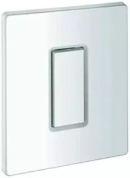 GROHE Abdeckplatte 42377 mit Drucktaste, alpinwei&szlig; (42377SH0)